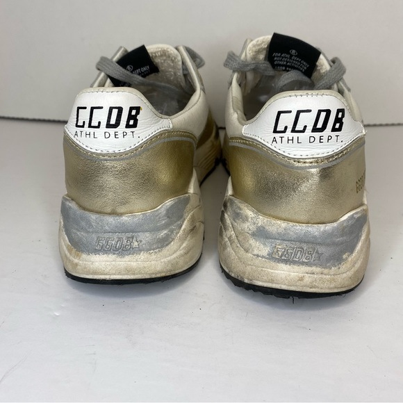Golden Goose Private Edt Running Rare Gold Metallic Chunky Shoe Size 35EU/5-6 US - Picture 11 of 16